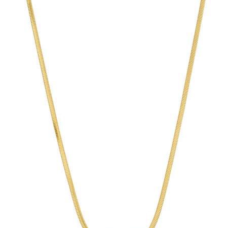 18K Classic Chain Necklace – 50cm Solid Gold Chain (5g)