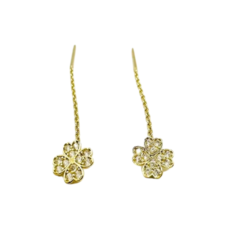 Kenzari Jewellery 14k Gold Earring for Women - 1.28 Grams