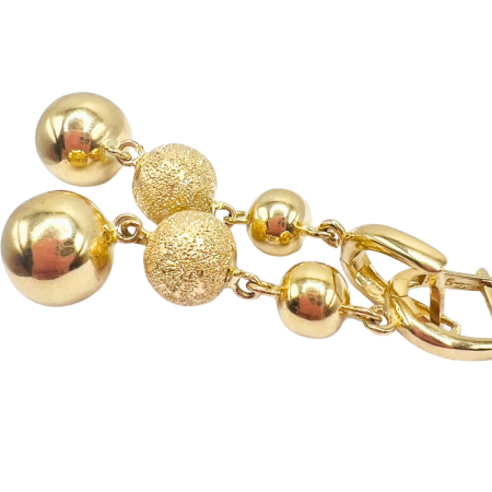 Kenzari Jewellery 14k Gold Earring for Women - 7.37 Grams