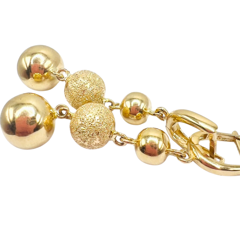 Kenzari Jewellery 14k Gold Earring for Women - 7.37 Grams