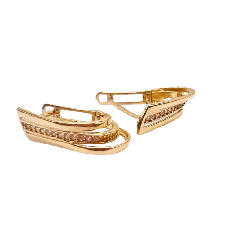 Kenzari Jewellery 14k Gold Earring for Women - 2.67 Grams