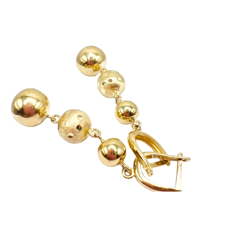 Kenzari Jewellery 14k Gold Earring for Women - 7.13 Grams