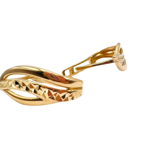 Kenzari Jewellery 14k Gold Earring for Women - 3.36 Grams Kenzari Jewellery 14k Gold Earring for Women - 3.36 Grams