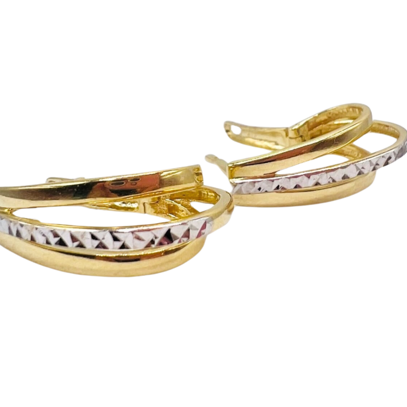 Kenzari Jewellery 14k Gold Earring for Women - 5.23 Grams