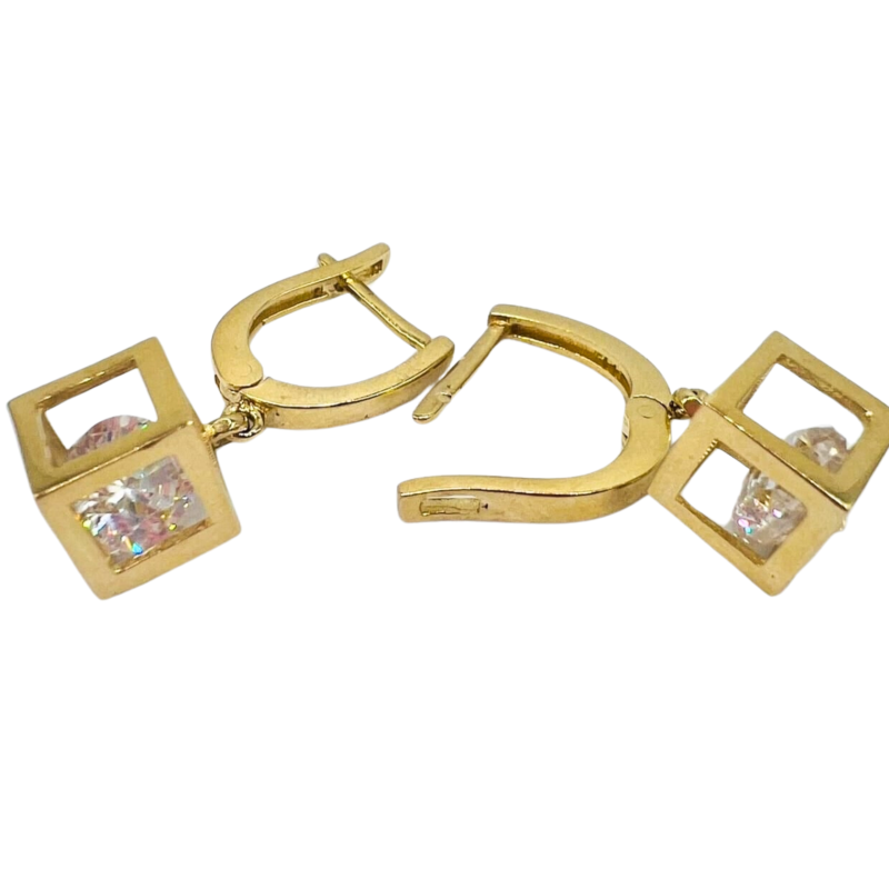 Kenzari Jewellery 14k Gold Earring for Women - 4.14 Grams