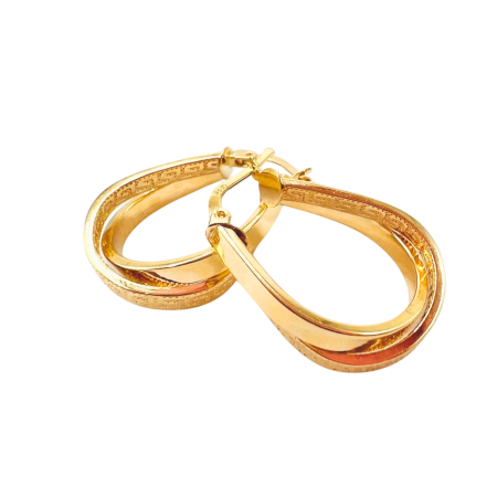 Kenzari Jewellery 14k Gold Earring for Women - 3.07 Grams