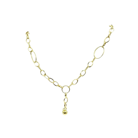 Kenzari Jewellery 14k Gold Link Chain Necklace for Women - 7.09 Grams