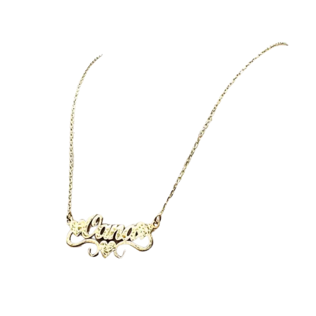 Kenzari Jewellery 14k Gold Nameplate Necklace for Women - 3.27 Grams