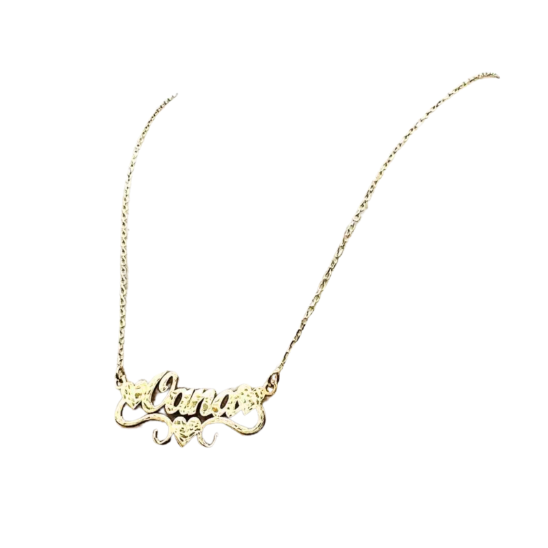 Kenzari Jewellery 14k Gold Nameplate Necklace for Women - 3.27 Grams