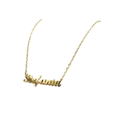 Kenzari Jewellery 14k Gold Nameplate Necklace for Women - 8.50 Grams