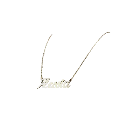 Kenzari Jewellery 14k Gold Name Pendant Necklace for Women - 2.61 Grams