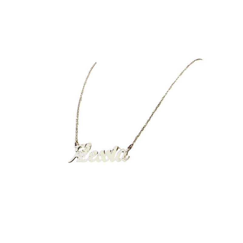 Kenzari Jewellery 14k Gold Name Pendant Necklace for Women - 2.61 Grams