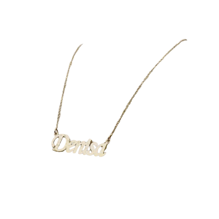 Kenzari Jewellery 14k Gold Name Pendant Necklace for Women - 2.12 Grams