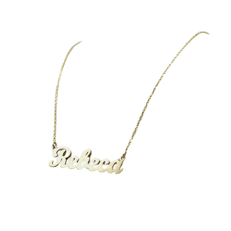Kenzari Jewellery 14k Gold Name Pendant Necklace for Women - 2.98 Grams