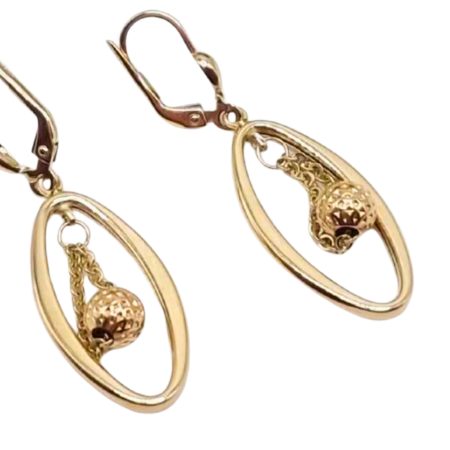 Kenzari Jewellery 14k Gold Earring for Women - 3.60 Grams Kenzari Jewellery 14k Gold Earring for Women - 3.60 Grams