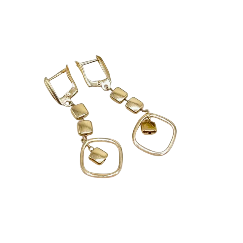 Kenzari Jewellery 14k Gold Earring for Women - 3.62 Grams Kenzari Jewellery 14k Gold Earring for Women - 3.62 Grams