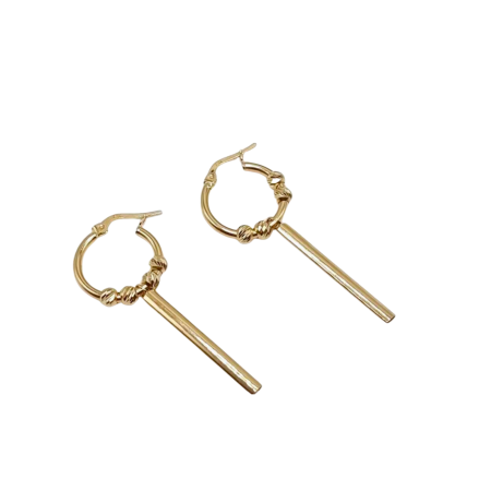 Kenzari Jewellery 14k Gold Earring for Women - 3.03 Grams
