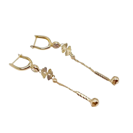 Kenzari Jewellery 14k Gold Earring for Women - 3.23 Grams