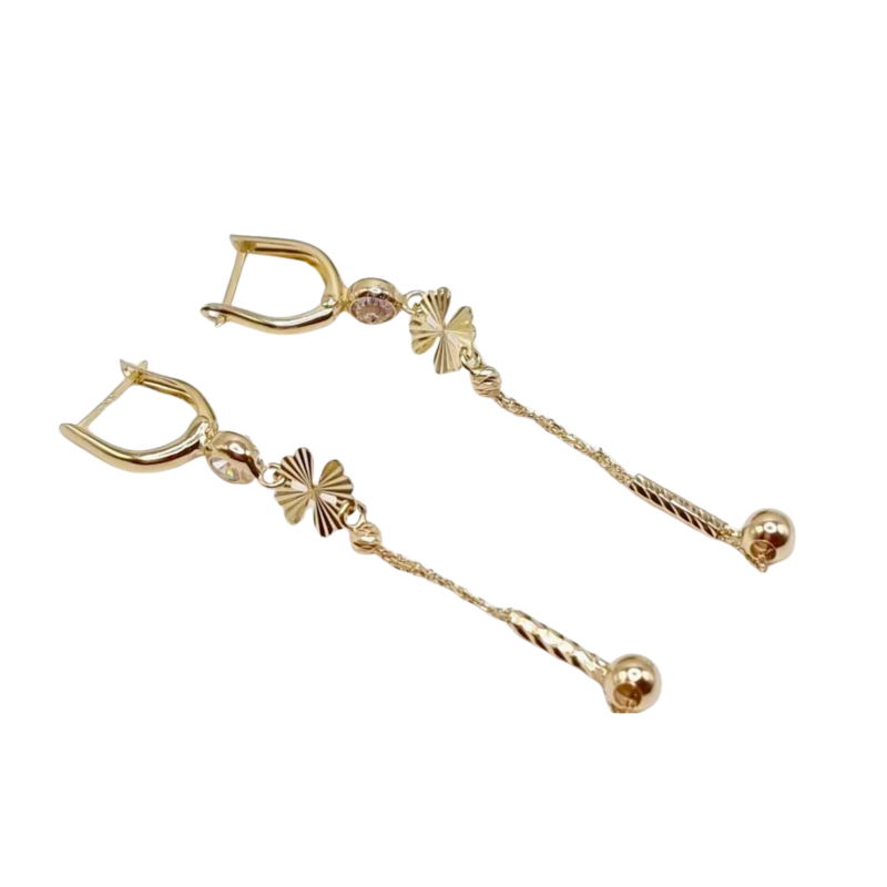 Kenzari Jewellery 14k Gold Earring for Women - 3.23 Grams