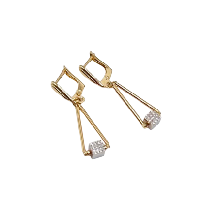 Kenzari Jewellery 14k Gold Earring for Women - 3.37 Grams
