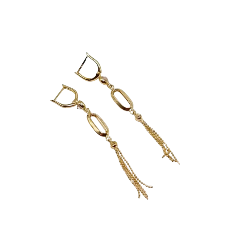 Kenzari Jewellery 14k Gold Earring for Women - 3.67 Grams
