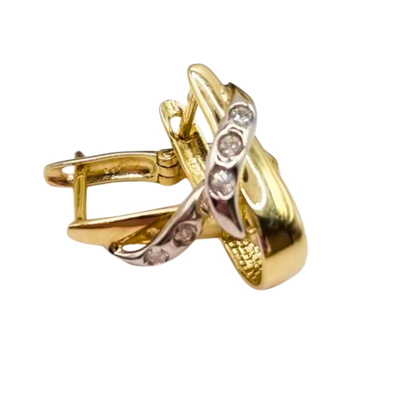 Kenzari Jewellery 14k Gold Earring for Women - 3.87 Grams Kenzari Jewellery 14k Gold Earring for Women - 3.87 Grams