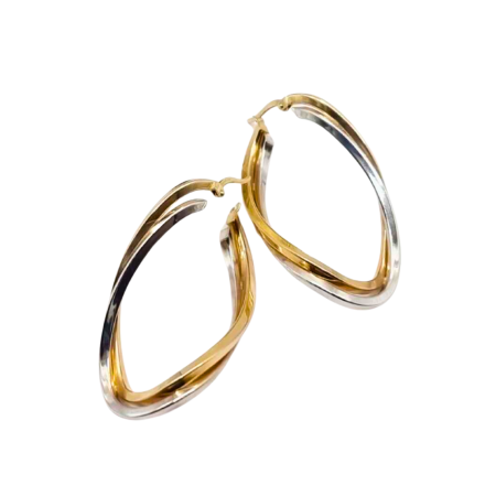 Kenzari Jewellery 14k Gold Earring for Women - 5.58 Grams