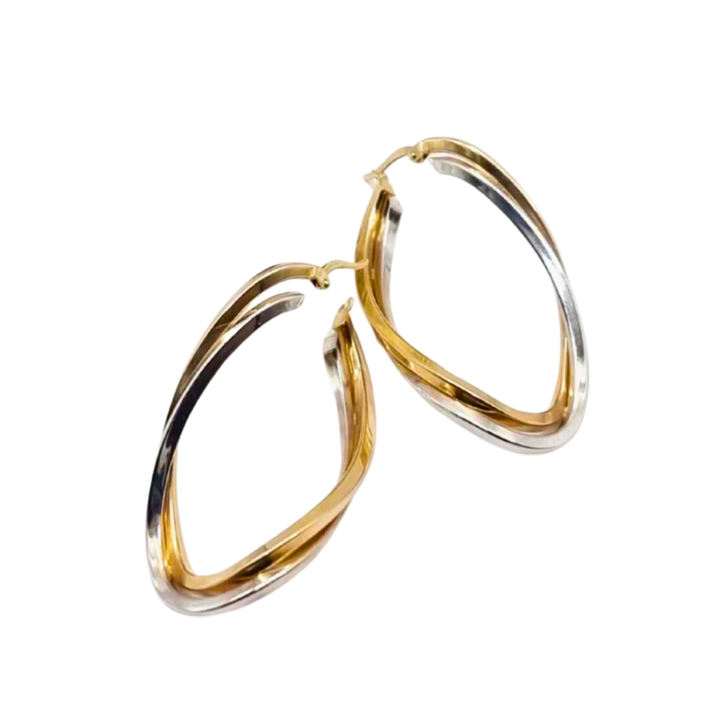 Kenzari Jewellery 14k Gold Earring for Women - 5.58 Grams