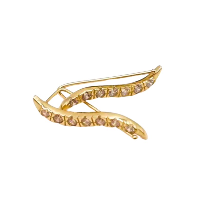 Kenzari Jewellery 14k Gold Earring for Women - 2.53 Grams