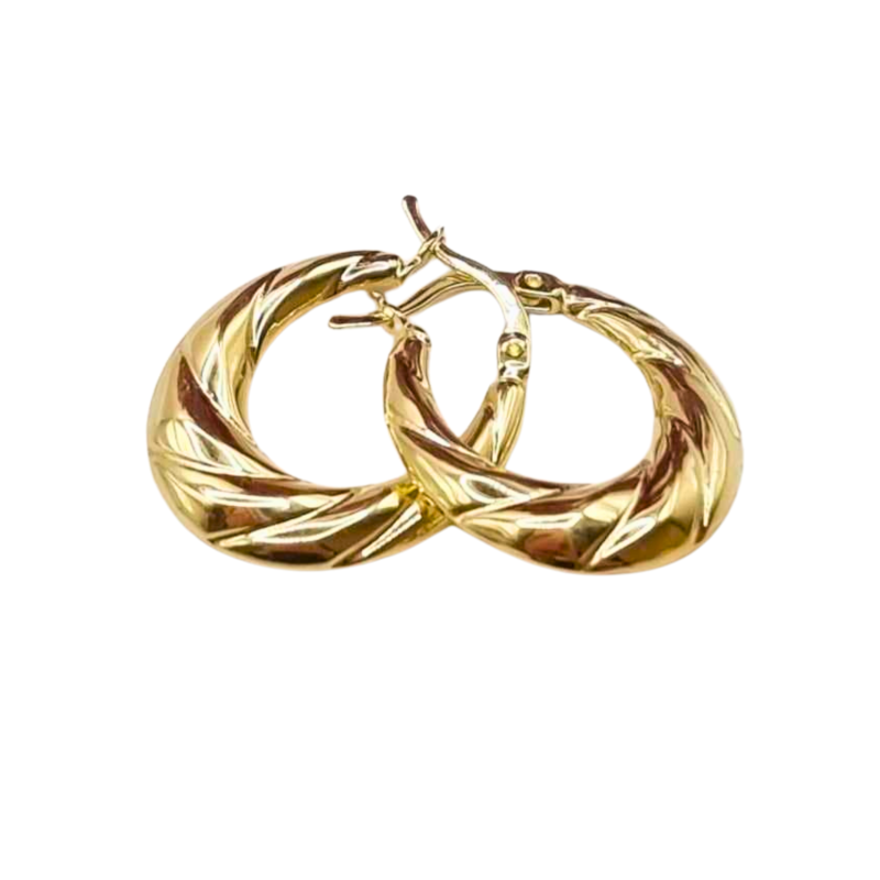 Kenzari Jewellery 14k Gold Earring for Women - 2.87 Grams