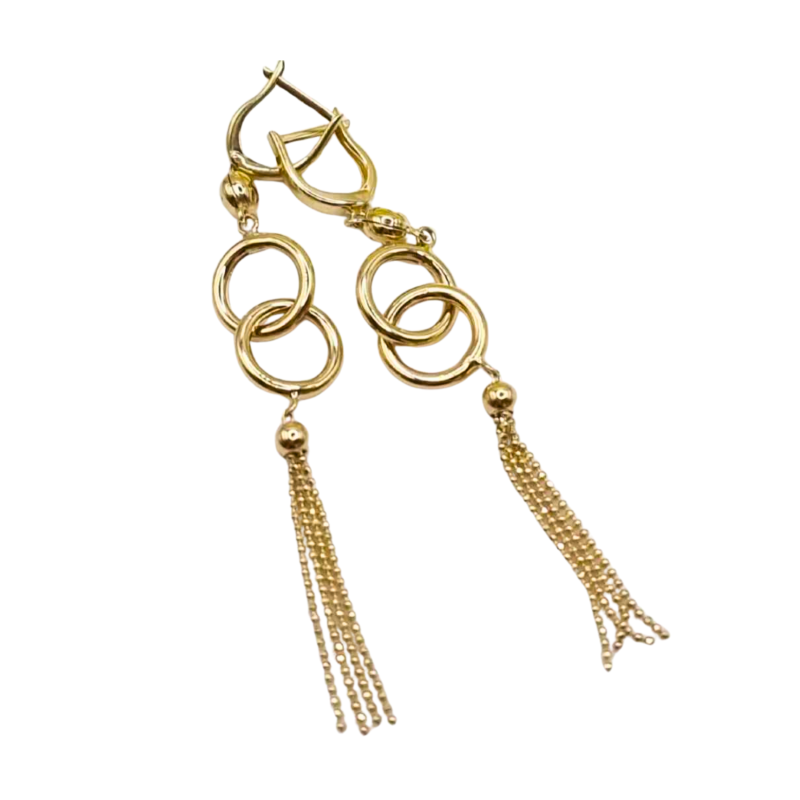 Kenzari Jewellery 14k Gold Earring for Women - 4.92 Grams