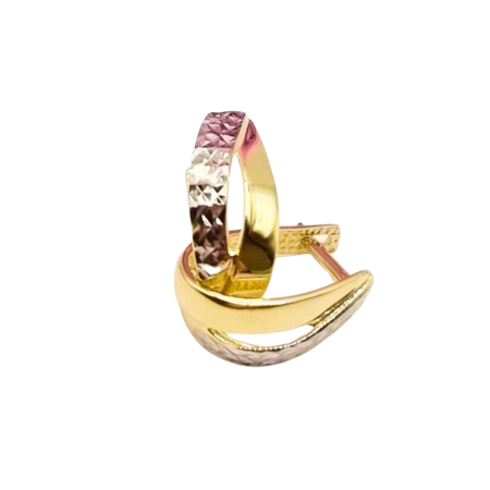 Kenzari Jewellery 14k Gold Earring for Women - 2.33 Grams Kenzari Jewellery 14k Gold Earring for Women - 2.33 Grams