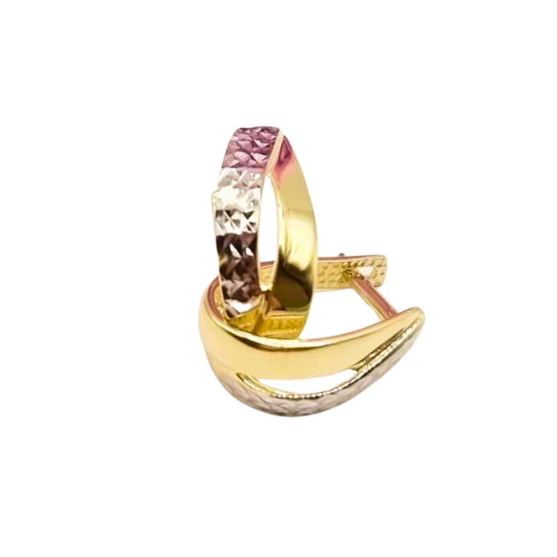 Kenzari Jewellery 14k Gold Earring for Women - 2.33 Grams