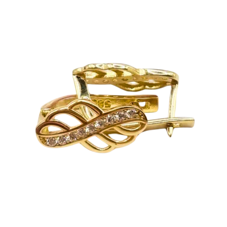 Kenzari Jewellery 14k Gold Earring for Women - 2.65 Grams Kenzari Jewellery 14k Gold Earring for Women - 2.65 Grams