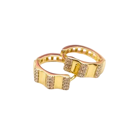 Kenzari Jewellery 14k Gold Earring for Women -2.89 Grams