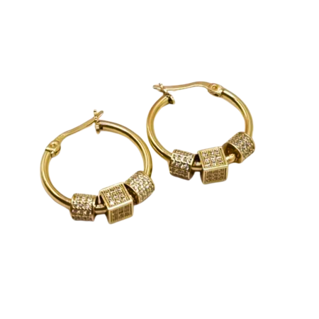 Kenzari Jewellery 14k Gold Earring for Women - 5.72 Grams