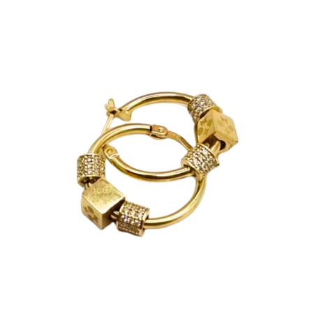 Kenzari Jewellery 14k Gold Earring for Women - 6.19 Grams