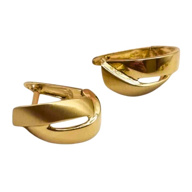 Kenzari Jewellery 14k Gold Earring for Women - 5.83 Grams