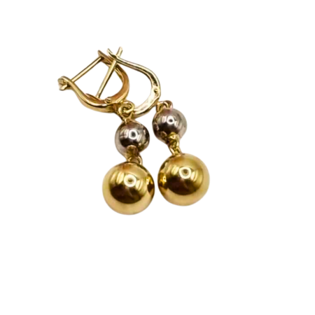 Kenzari Jewellery 14k Gold Earring for Women -3.75 Grams