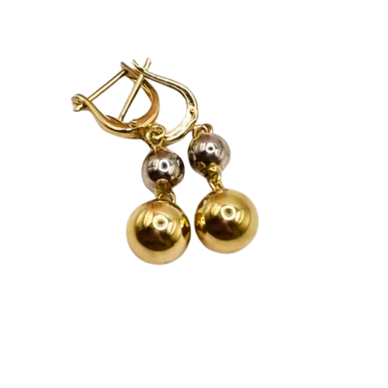 Kenzari Jewellery 14k Gold Earring for Women -3.75 Grams