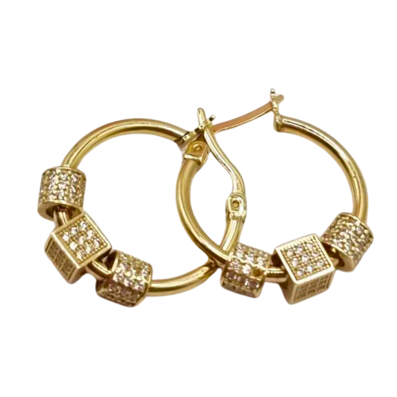 Kenzari Jewellery 14k Gold Earring for Women - 5.60 Grams
