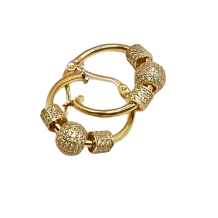 Kenzari Jewellery 14k Gold Earring for Women - 6.19 Grams