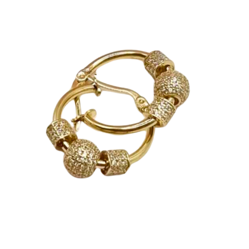 Kenzari Jewellery 14k Gold Earring for Women - 6.19 Grams