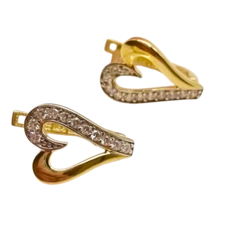 Kenzari Jewellery 14k Gold Earring for Women - 3.15 Grams