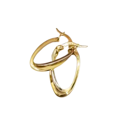 Kenzari Jewellery 14k Gold Earring for Women -3.26 Grams