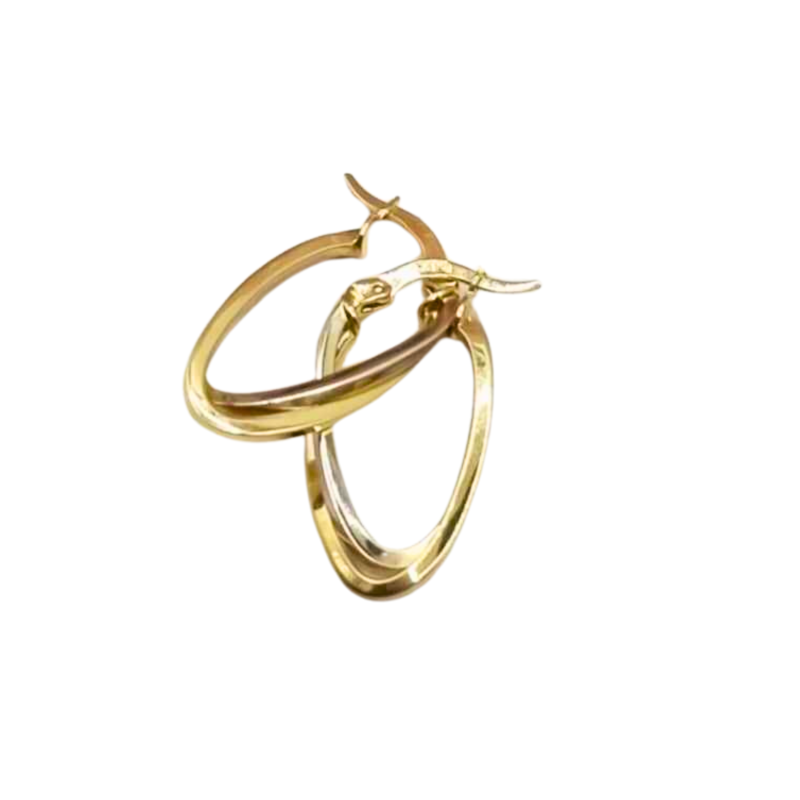 Kenzari Jewellery 14k Gold Earring for Women -3.26 Grams