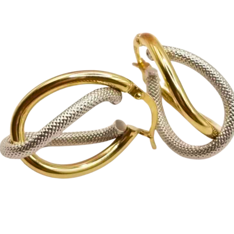 Kenzari Jewellery 14k Gold Earring for Women - 2.91 Grams