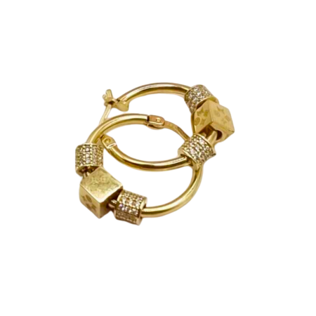 Kenzari Jewellery 14k Gold Earring for Women - 5.61 Grams