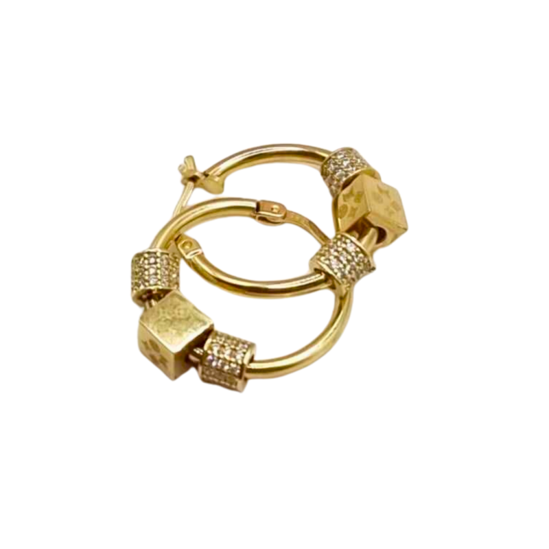 Kenzari Jewellery 14k Gold Earring for Women - 5.61 Grams