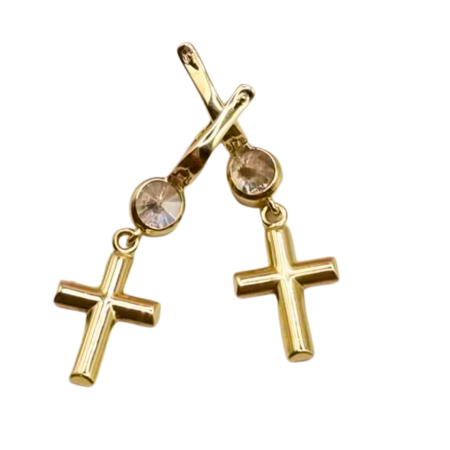 Kenzari Jewellery 14k Gold Earring for Women - 3.95 Grams